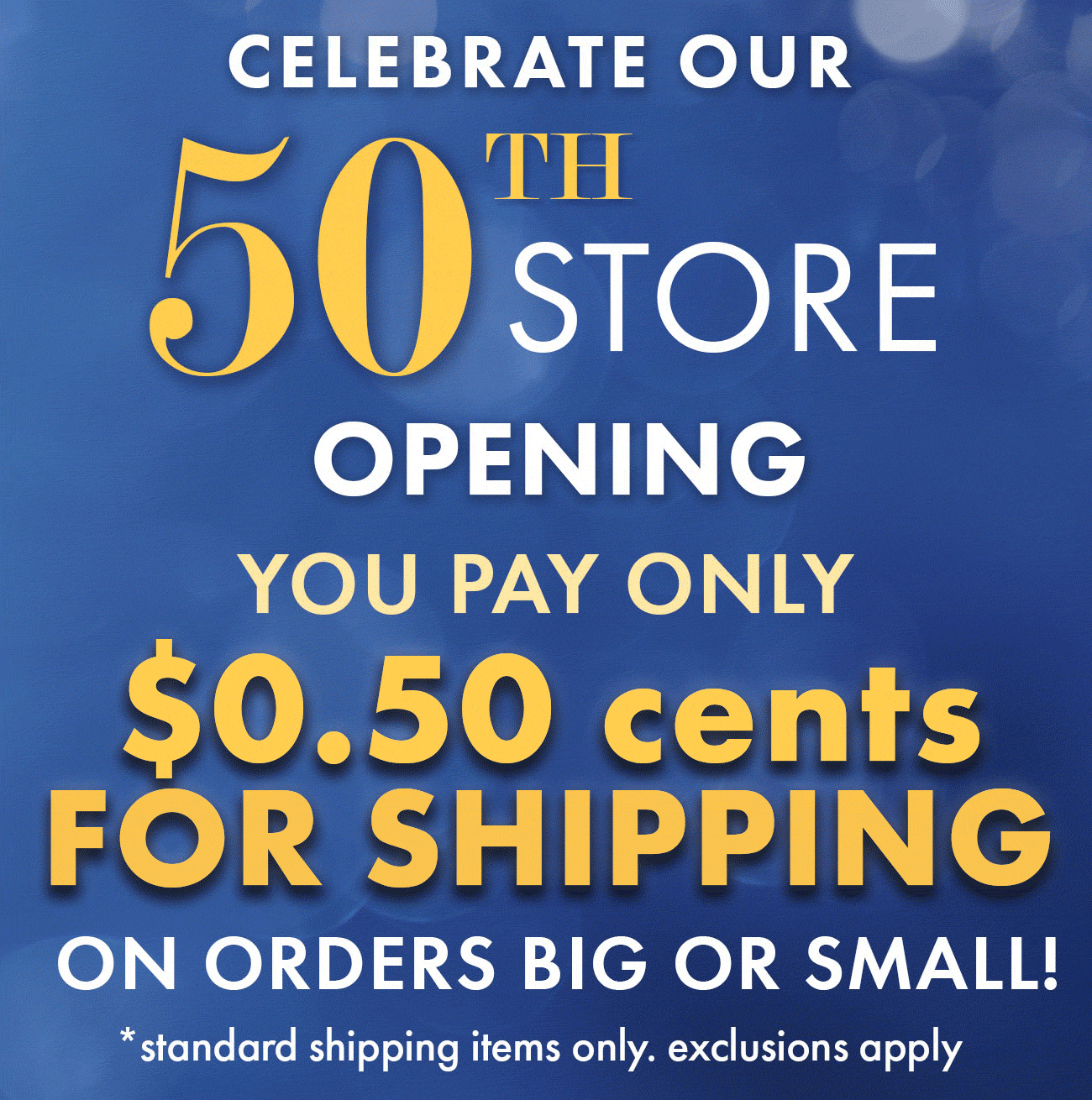 .50 SHIPS YOUR ORDER! Today Only Boscov's