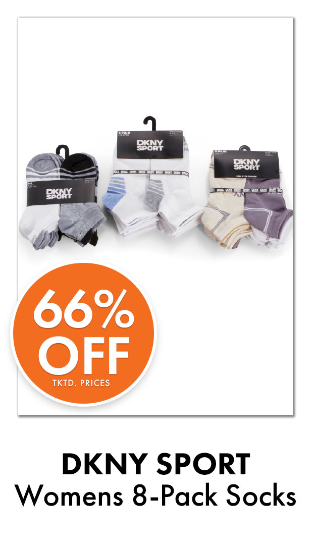 66% Off Tktd Prices. DKNY SPORT Womens 8-Pack Socks
