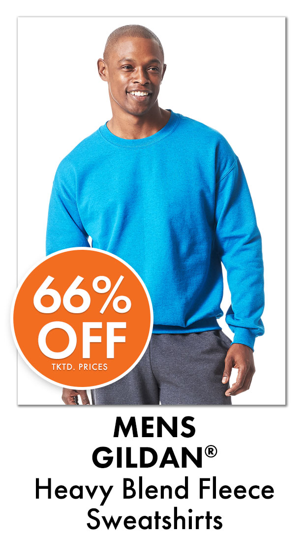 66% Off Tktd Prices. Mens GILDAN Heavy Blend Fleece Sweatshirts